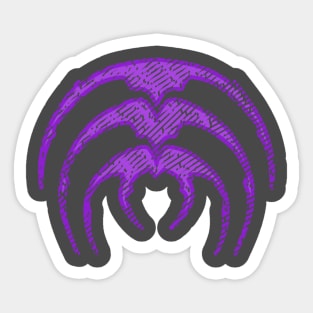 Purple Scrin Symbol Sticker